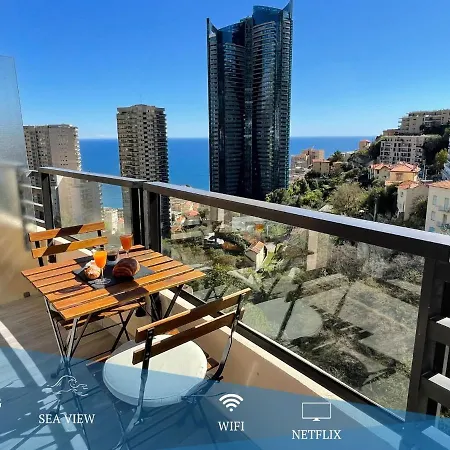 New Studio, Piscine Et Vue Mer • Proche De Monaco Beausoleil Exterior foto