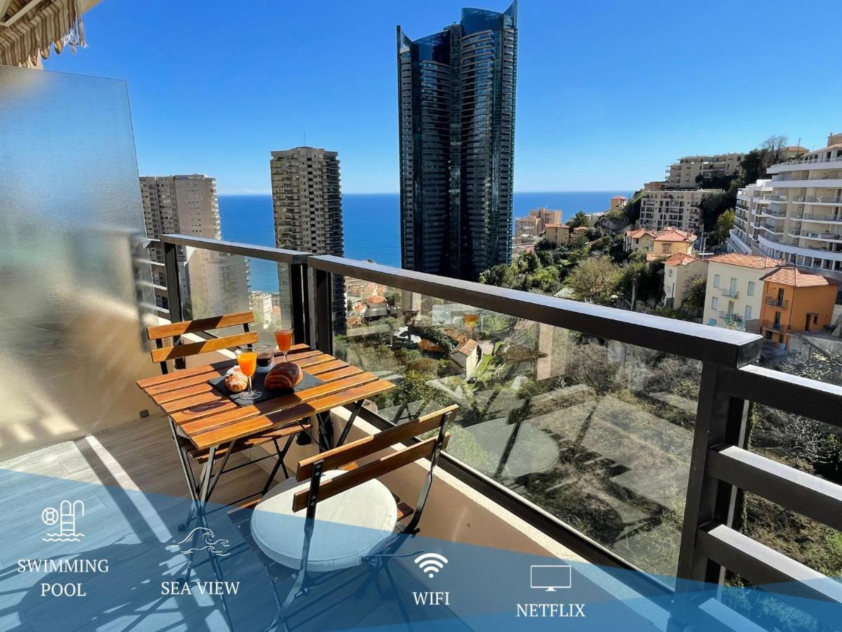 Apartment New Studio, Piscine Et Vue • Proche De Monaco *